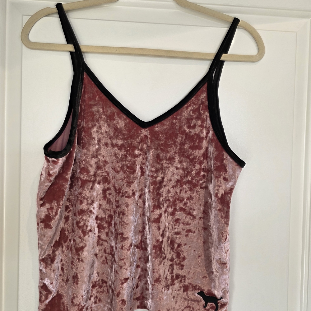 PINK Victoria's Secret Velvet Cami in Blush